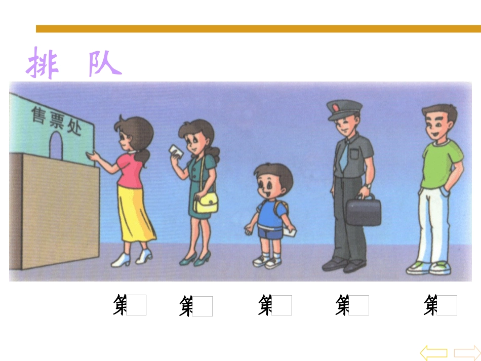 人教版小学数学一年级上册《第几》ppt_第3页