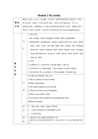 Module2Myfamily设计