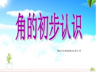 角的初步认识T课件