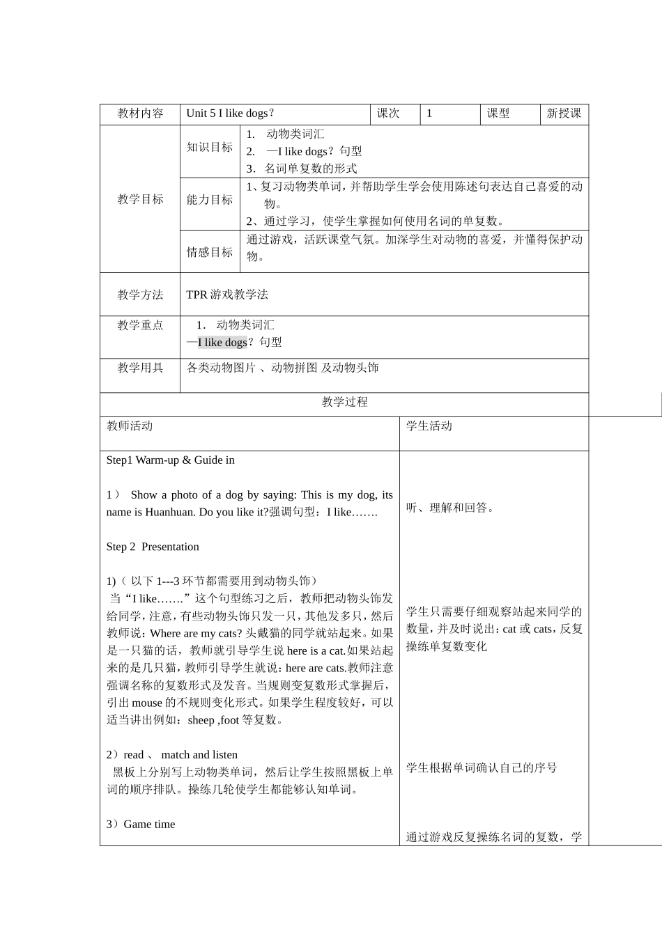 Unit-5-I-like-dogs_第1页