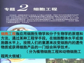 选修三2.1.1植物细胞工程的技术