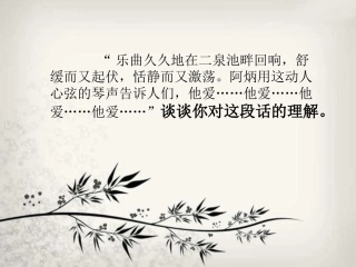 《二泉映月》句子赏析