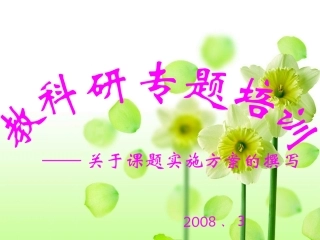 教科研专题培训