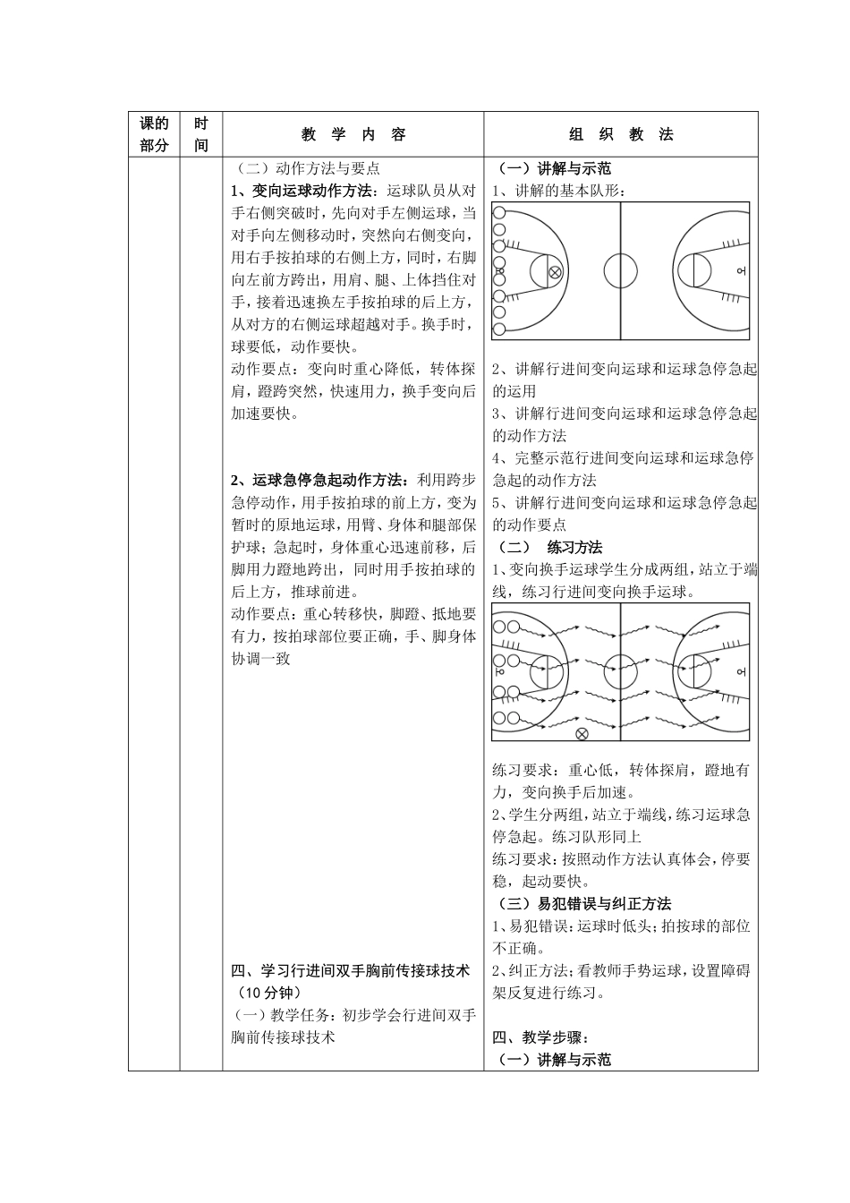第一学期篮球选修课教案009_第3页
