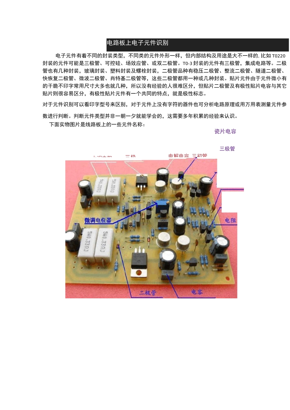 电路板上常用元件识别_图片直观查看_第1页