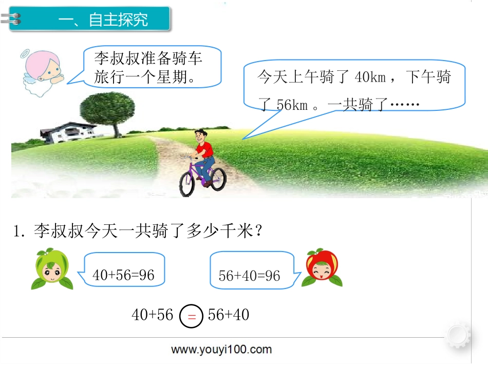 人教2011版小学数学四年级加法运算定律ppt-(3)_第2页