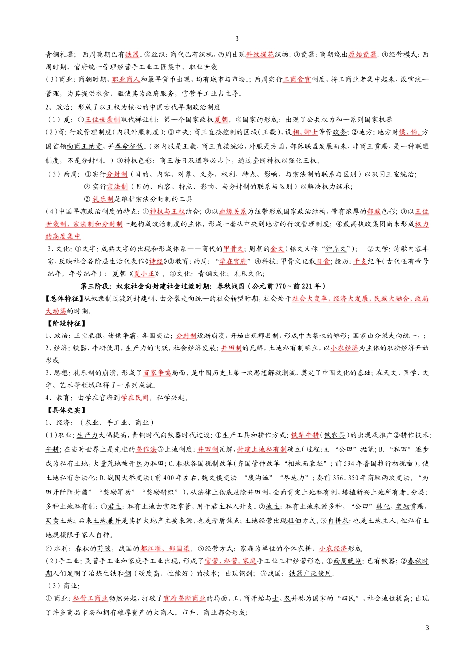 2015年高三历史冲刺必备资料_第3页
