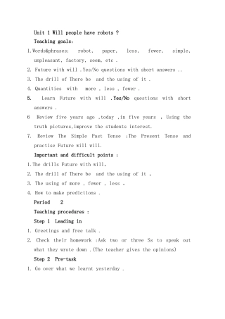 Unit-1-Will-people-have-robots-第二课时