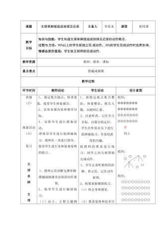 支撑单腿摆越成骑撑