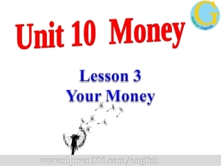 Lesson3YourMoney
