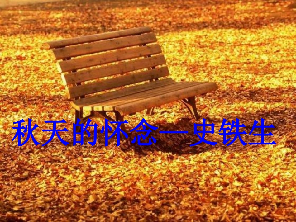 (部编)初中语文人教2011课标版七年级上册秋天的怀念课件-(8)_第1页