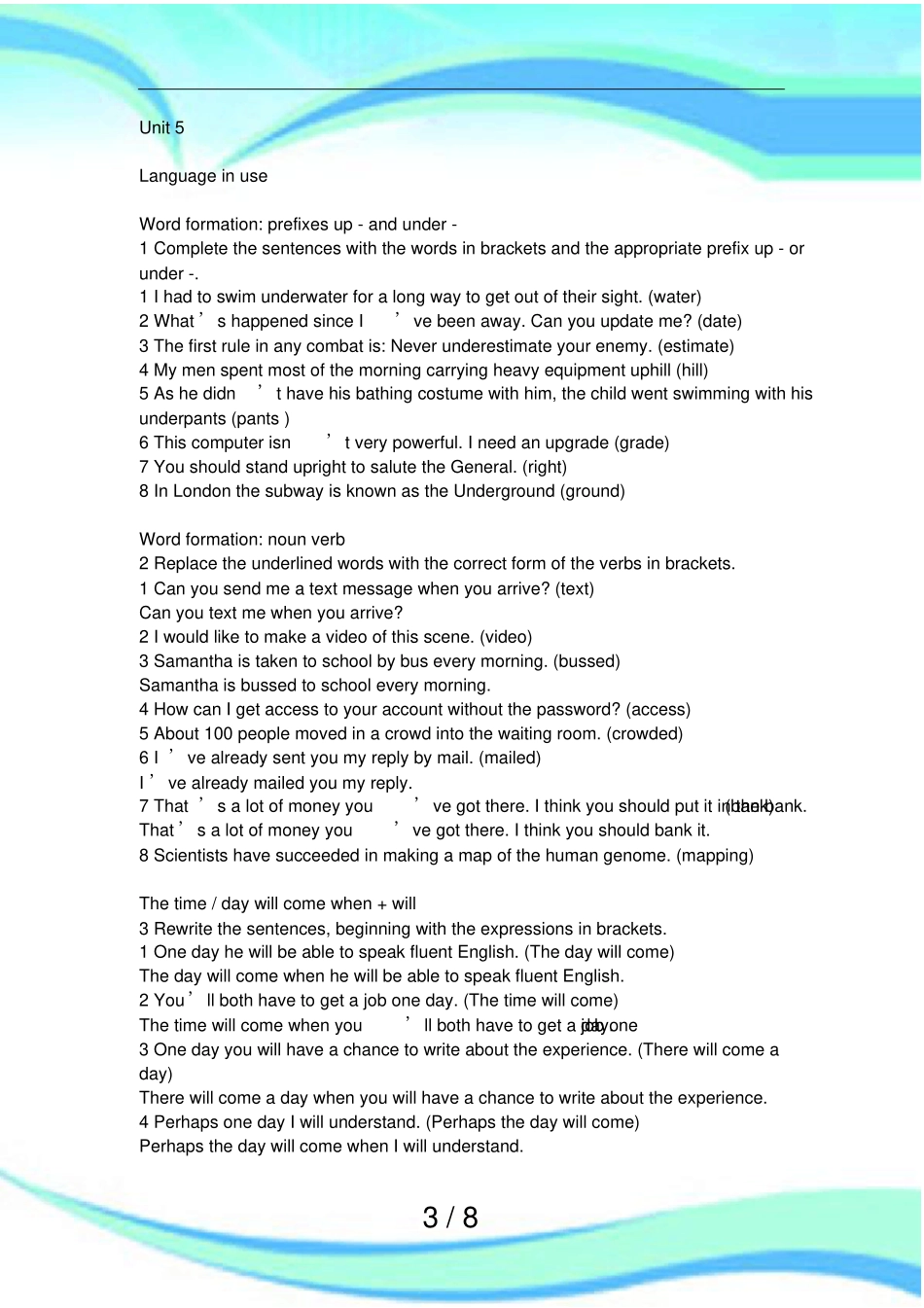 unit部分练习答案_翻译_第3页