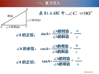 特殊角的三角函数值及用计算器求角的三角函数值-(3)