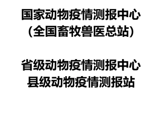 拓展视野-国家动物疫情测报体系简介