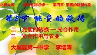 三光合作用与农业