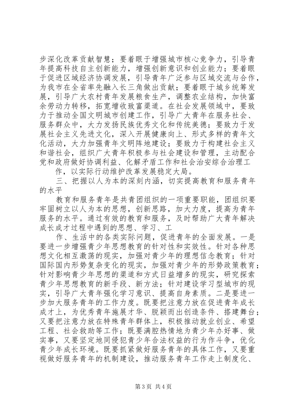 在团市委二届二次全委(扩大)会议上的讲话发言[本站推荐]_第3页