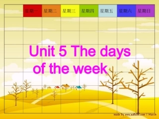 Unit5Thedaysoftheweek1