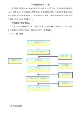混凝土管顶管施工方案
