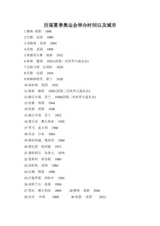 中国与奥林匹克运动