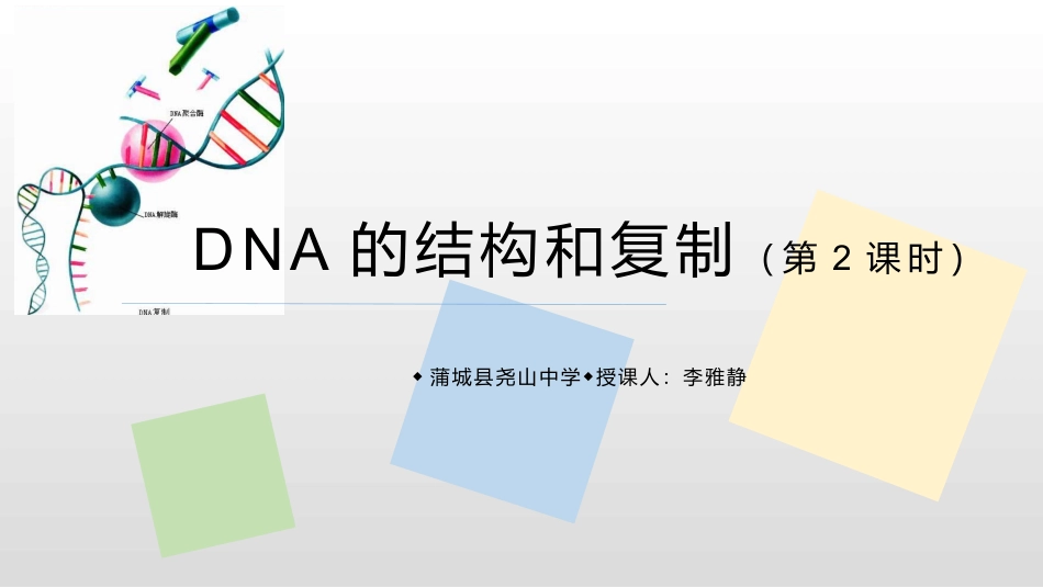 DNA分子的复制_第1页