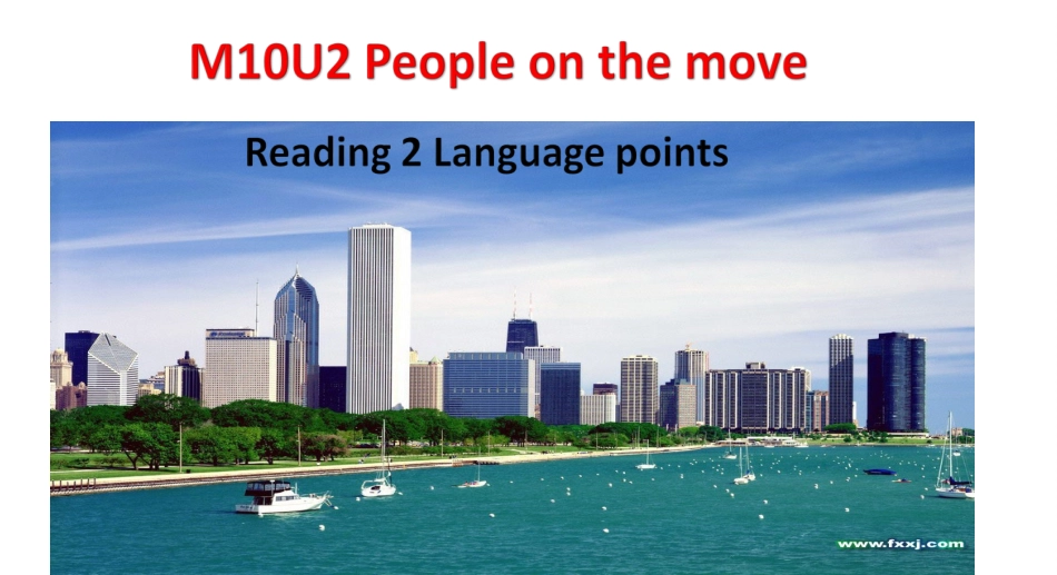 Reading(2)：PopulationmovementintheUSA_第1页