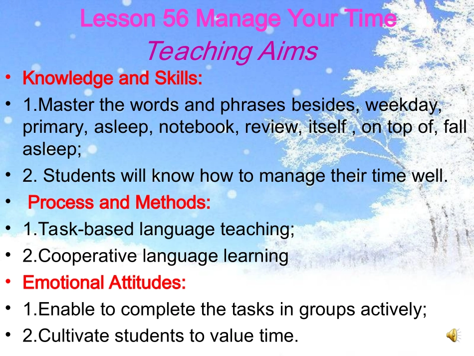Lesson56ManageYourTime_第1页