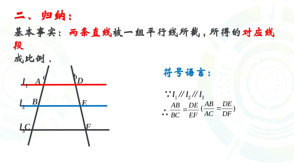 平行线分线段成比例定理及应用_第3页