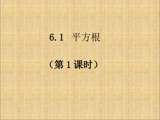 6.1平方根.1-平方根》课件1