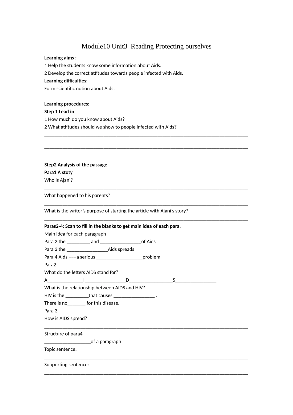 Reading(1)：Aidstoday_第1页