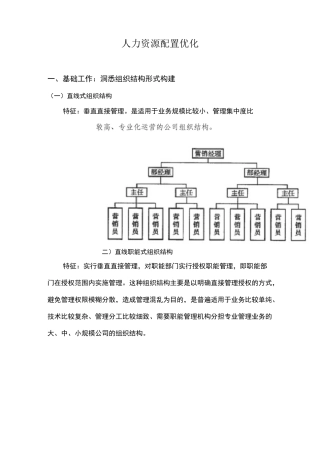人力资源配置优化