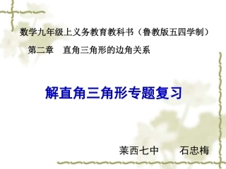 直角三角形的边角关系的典型例题的解析