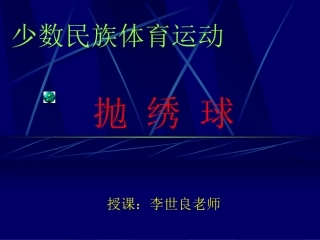 民族民间传统体育活动的基本技术