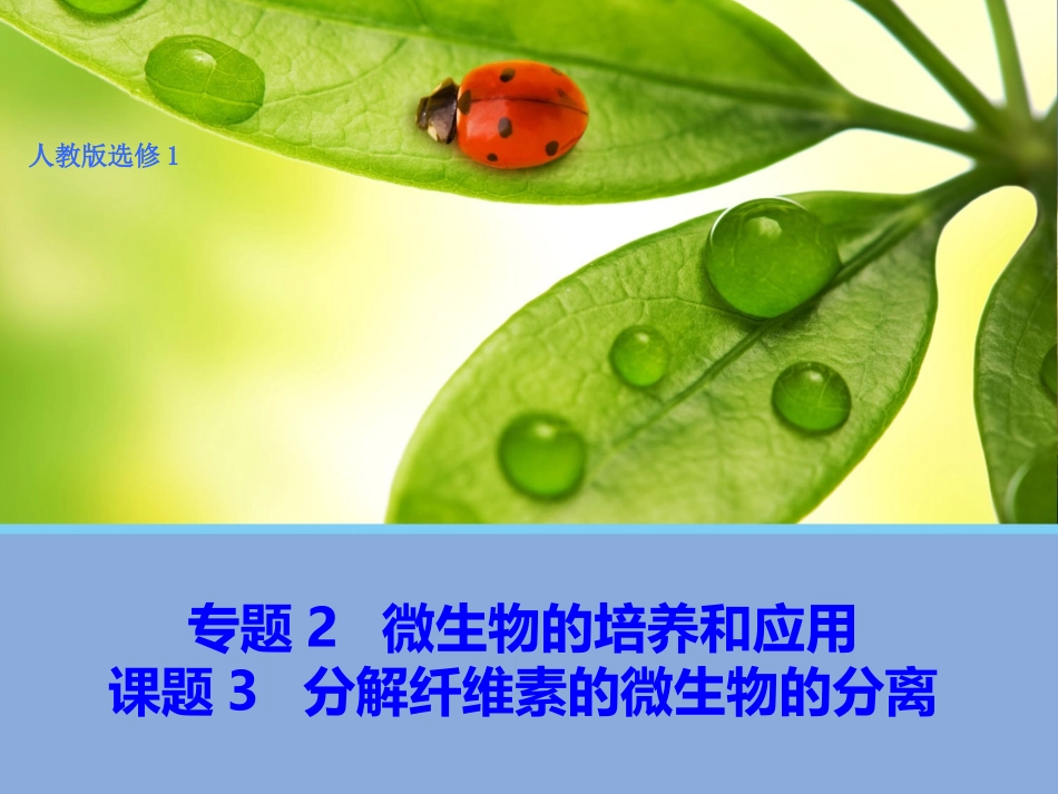 课题3-分解纤维素的微生物的分离-(5)_第1页