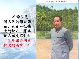 《沁园春--雪》参考课件3