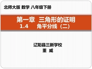 三角形中的角平分线