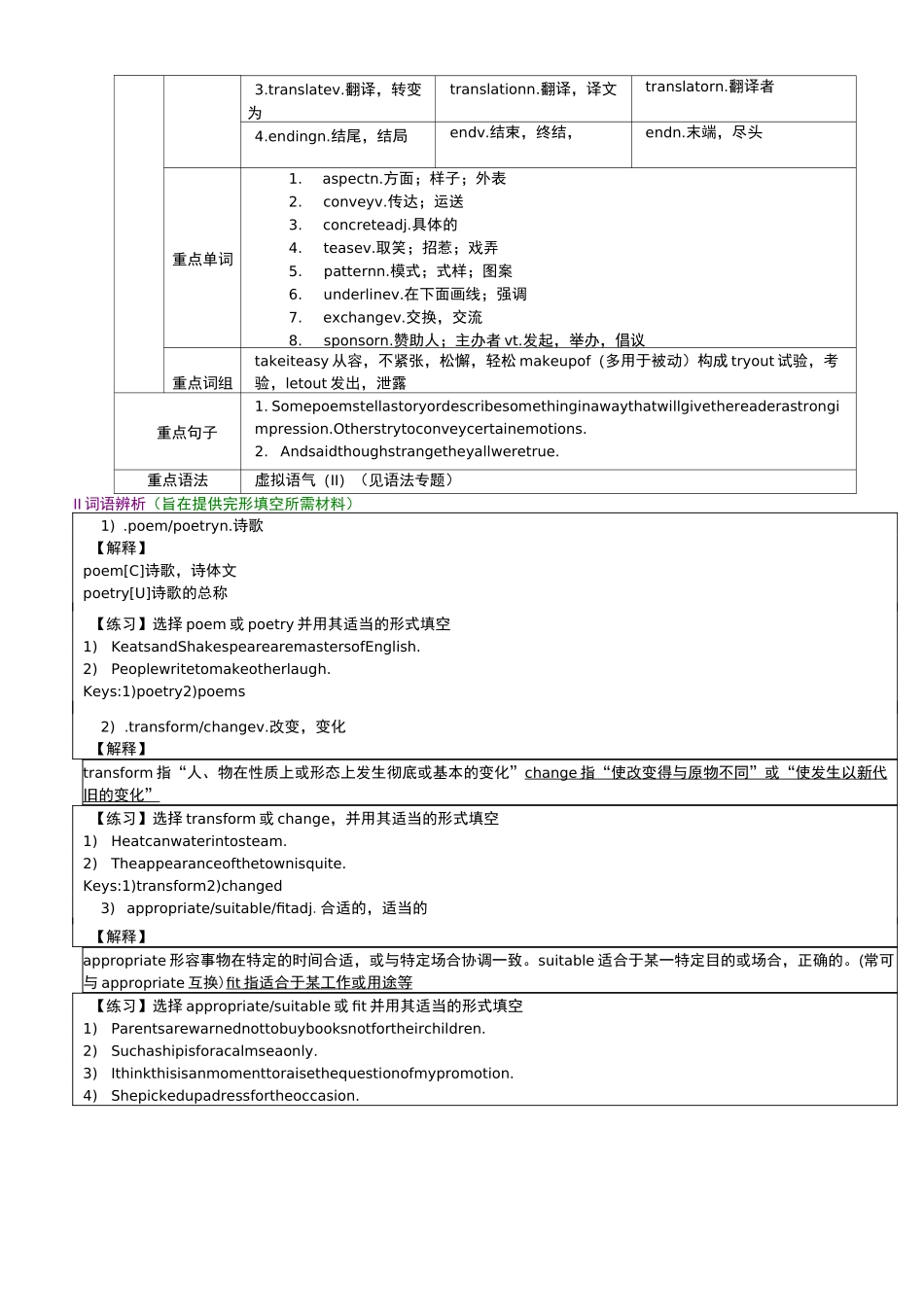 新课标人教版高中英语(选修六)全部教案_第3页