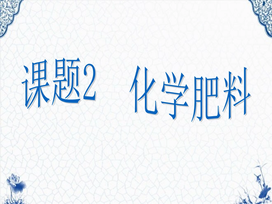 课题2-化学肥料-(2)_第1页