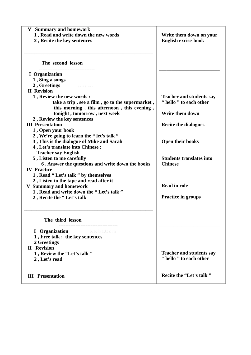 2014新版PEP小学六年级英语上册Unit3-Part-A教案(全英)_第2页