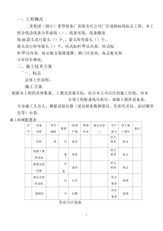 标志、标线施工方案(DOC)