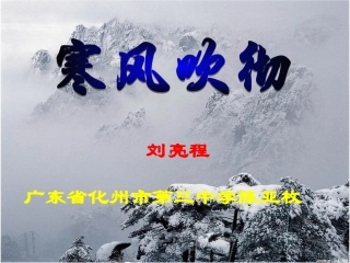 8、寒风吹彻