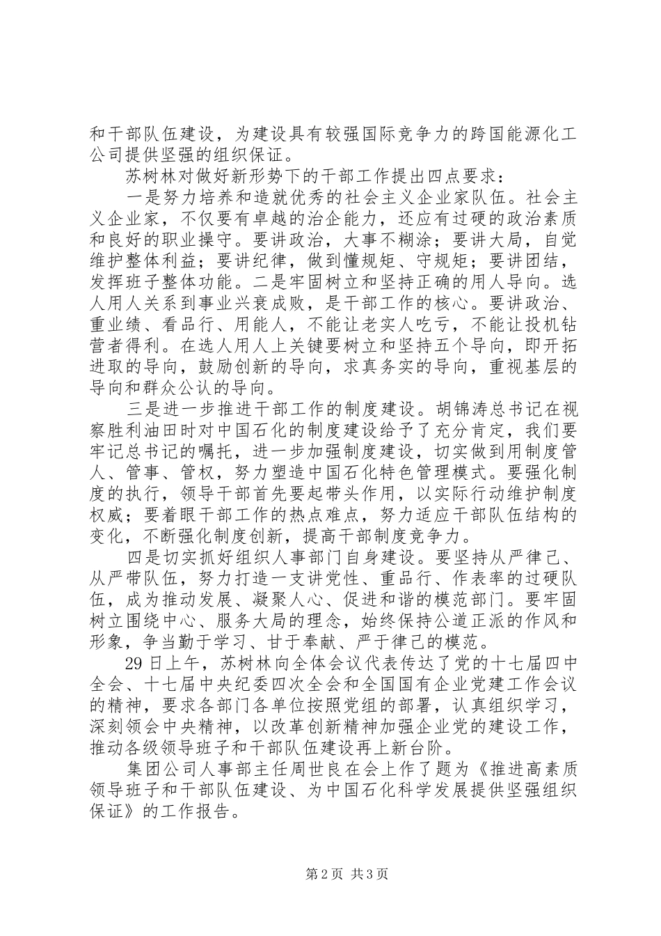 苏树林在集团公司人才工作会议上的讲话发言_第2页