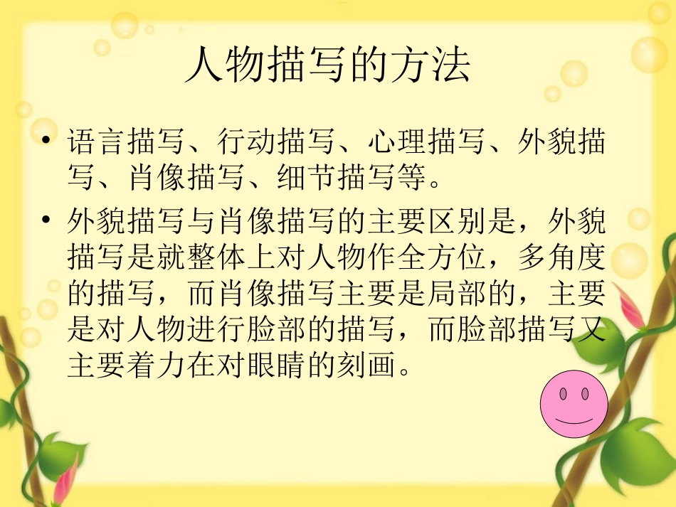 人物描写写作指导(公开课课件)_第2页