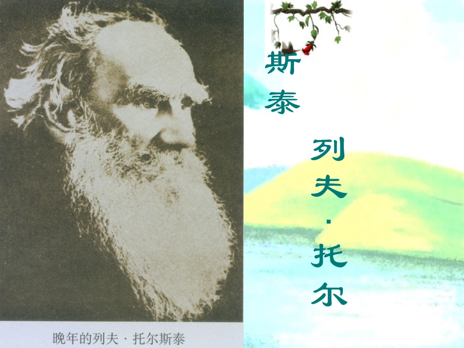 列夫托尔斯泰课_第1页