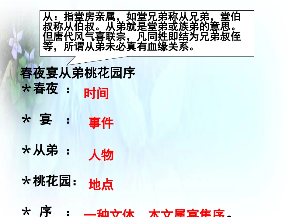 16、春夜宴诸从弟桃李园序_第3页