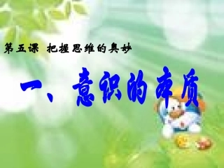 2.5.1意识的本质