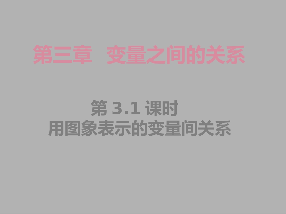 曲线型图象表示的变量间关系_第1页