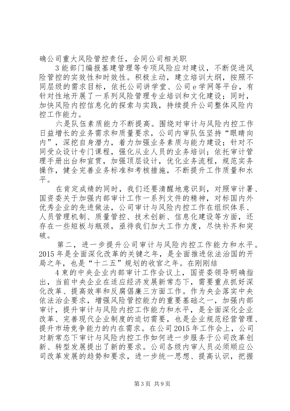 内审分管领导讲话发言(精)_第3页