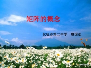 2.1.1矩阵的概念