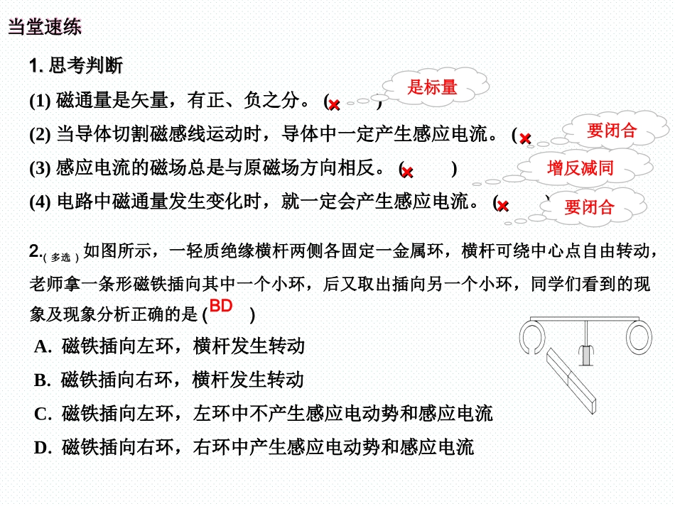 专题探究电磁感应的实验与调研_第3页
