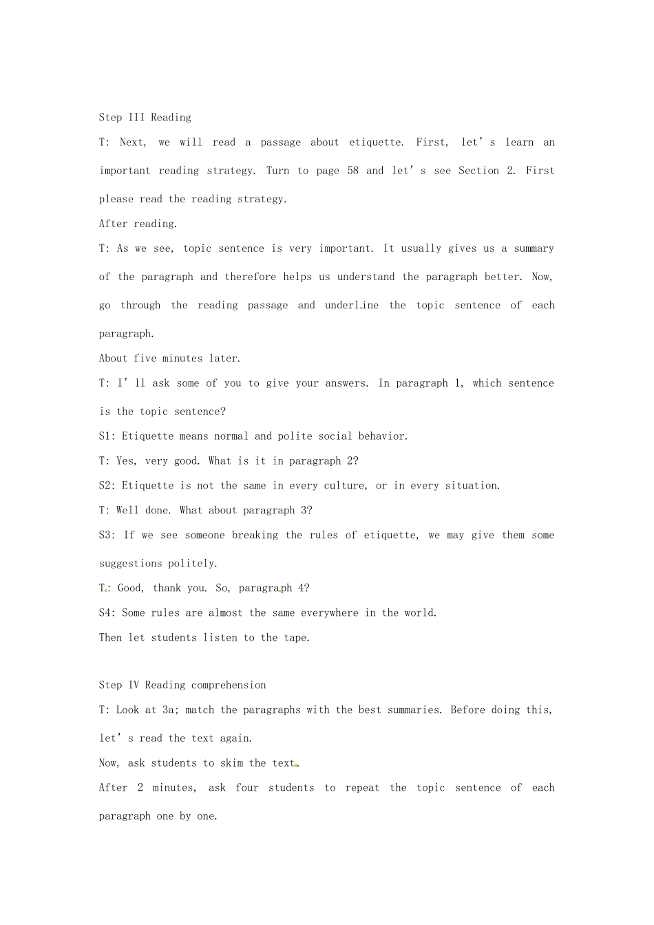 安徽省滁州二中八年级英语上册 Unit 6 Period 5 Extensive reading教案 人教新目标版_第3页